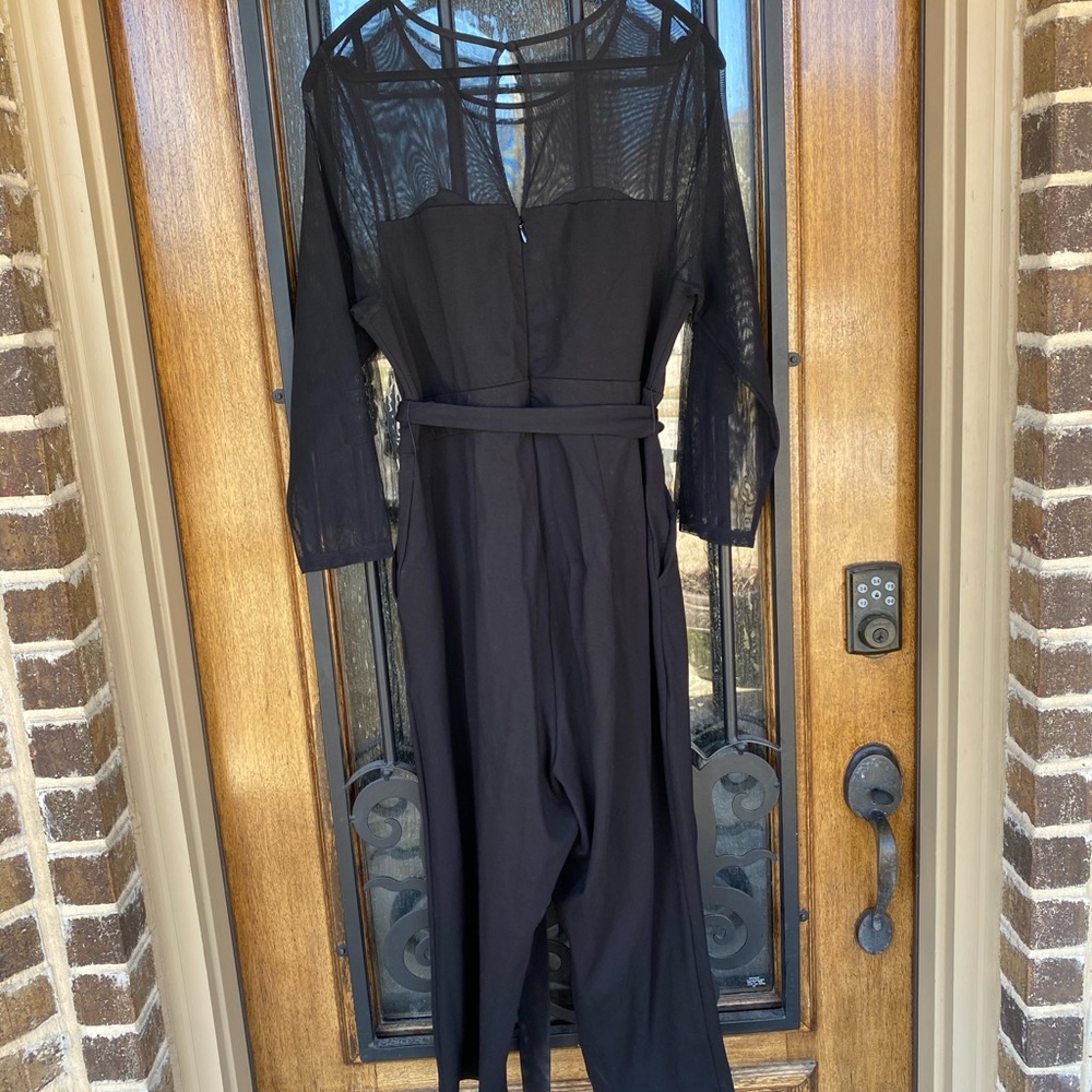 Torrid belted capri jumpsuit